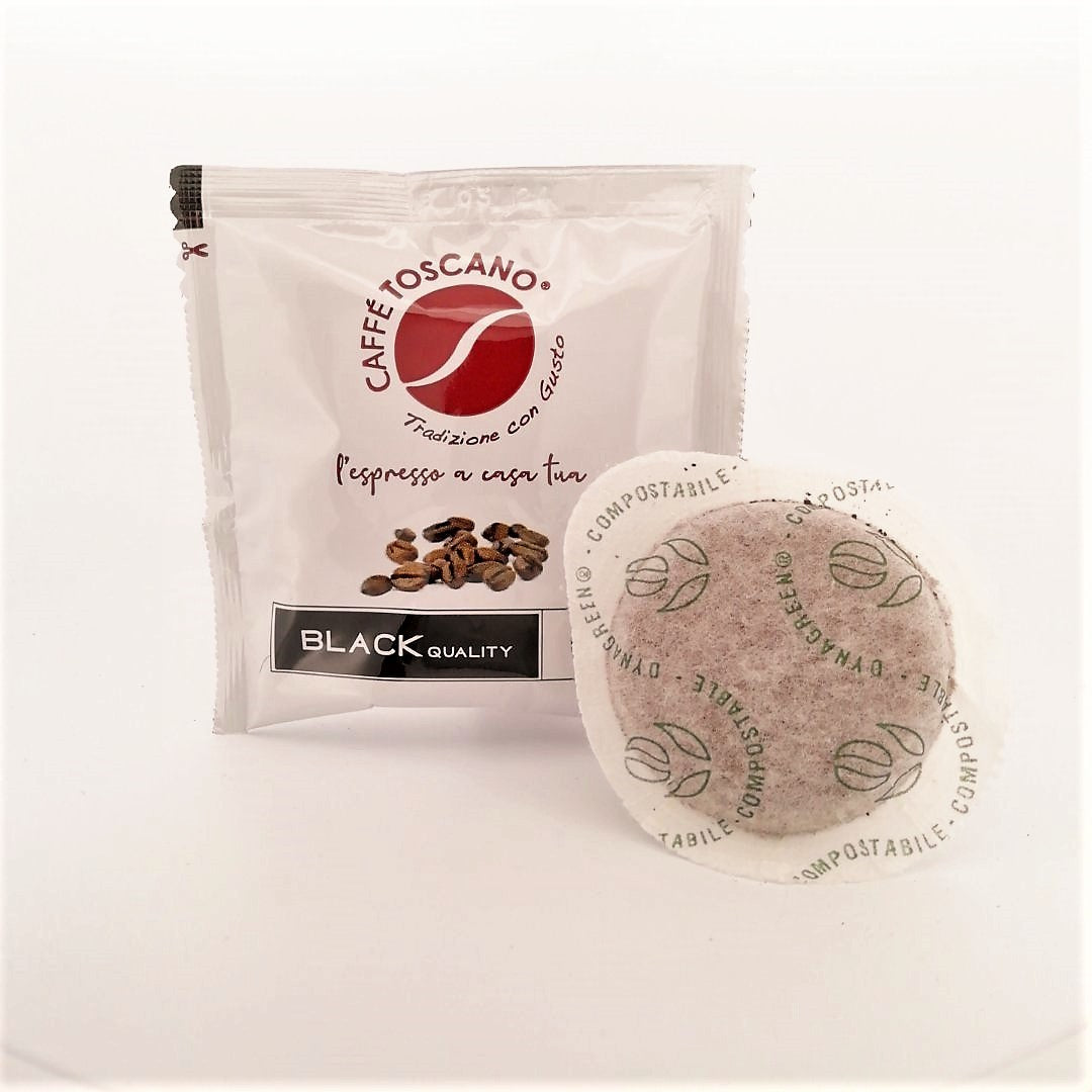 Caffè Toscano BLACK Quality Coffee 150 Pods - Caffe Toscano