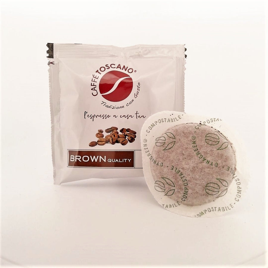 Caffè Toscano BROWN Quality Coffee 150 Pods - Caffe Toscano