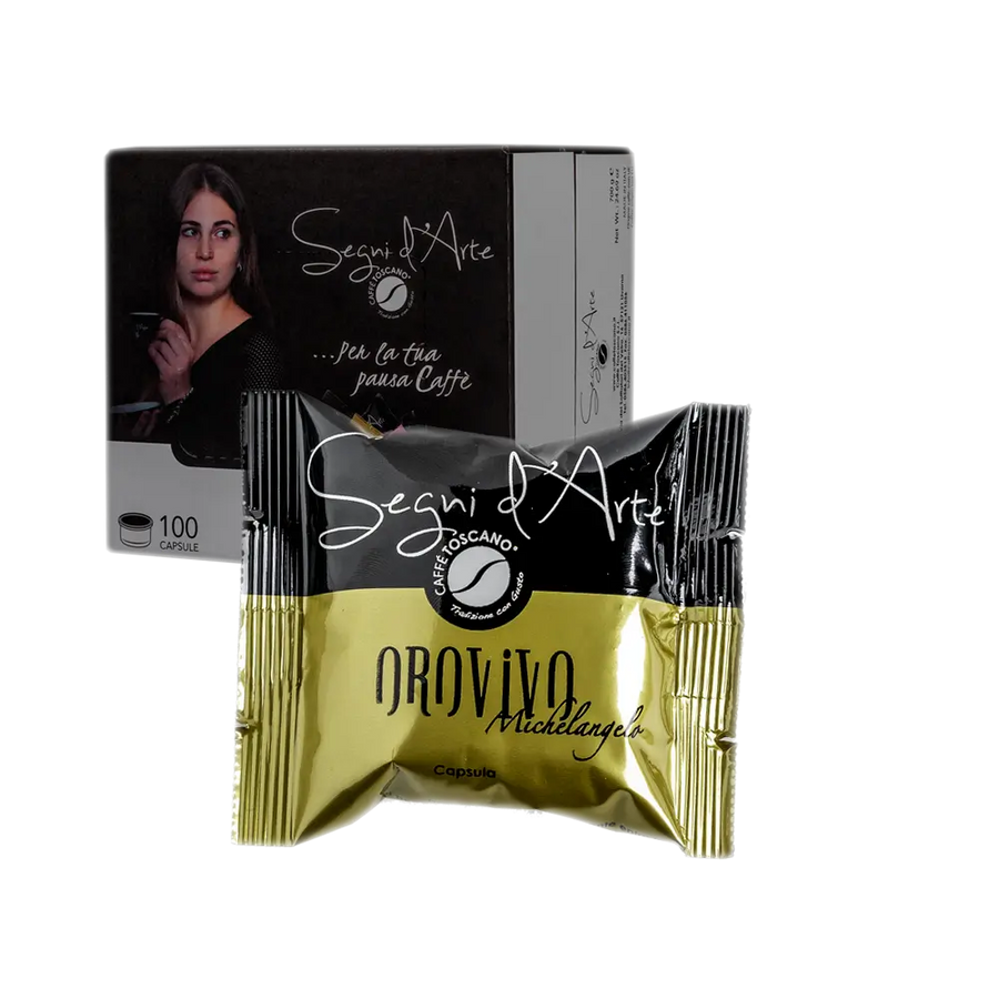 Segni d'Arte Oro Vivo 100 Capsule - Caffe Toscano
